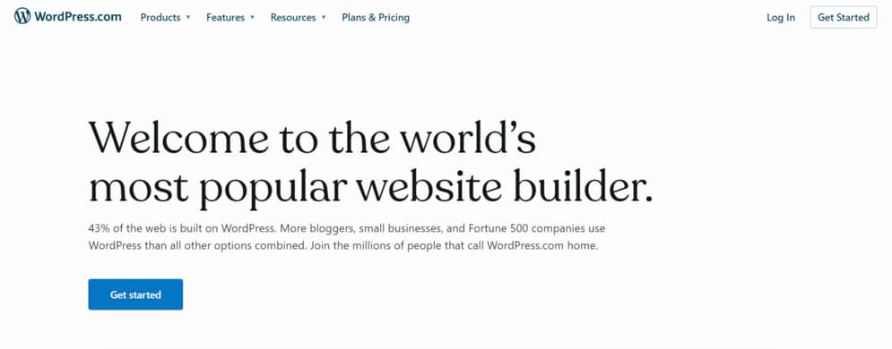 Best website builder for SEO: WordPress.com