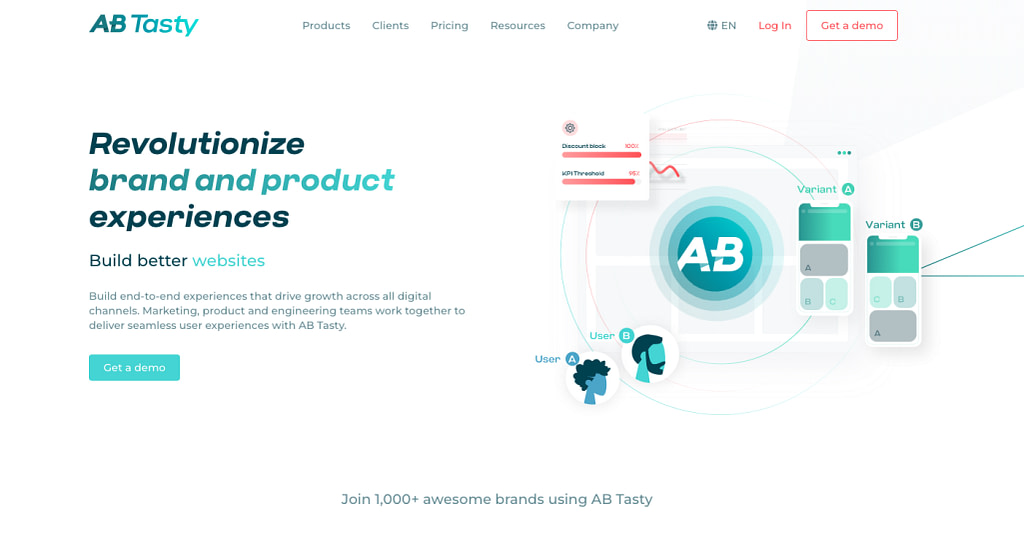 AB Tasty is one of the best optimization tools for running A/B tests.