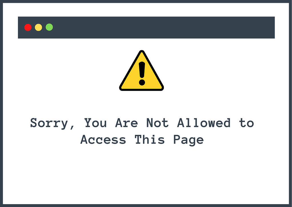 How to Fix “Sorry You Are Not Allowed to Access This Page” Error