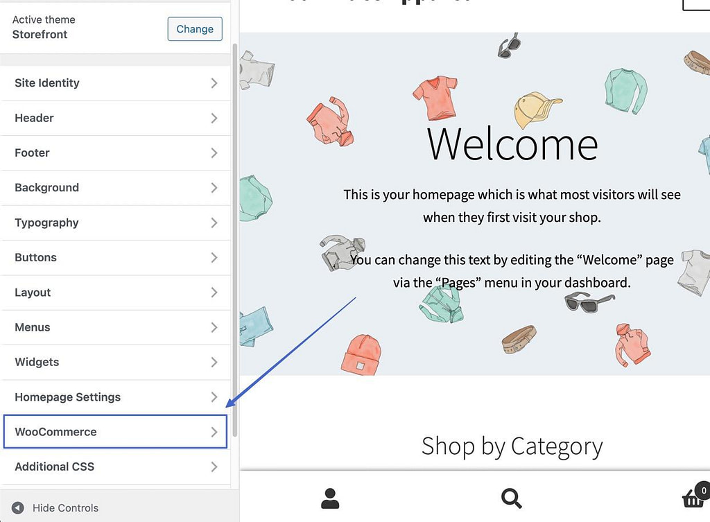 edit WooCommerce checkout in customizer 