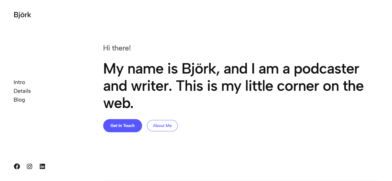 Bjork is one of the cleanest full site editing themes available.