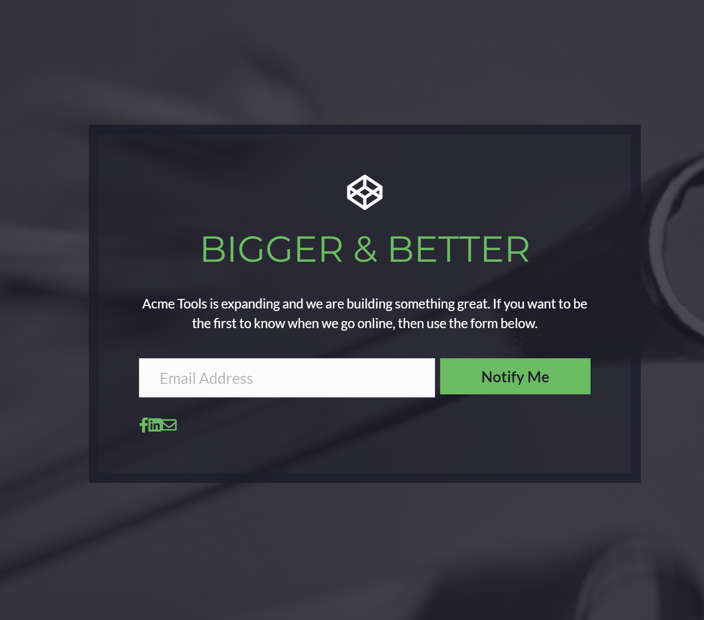 One of Beaver Builder's upcoming templates