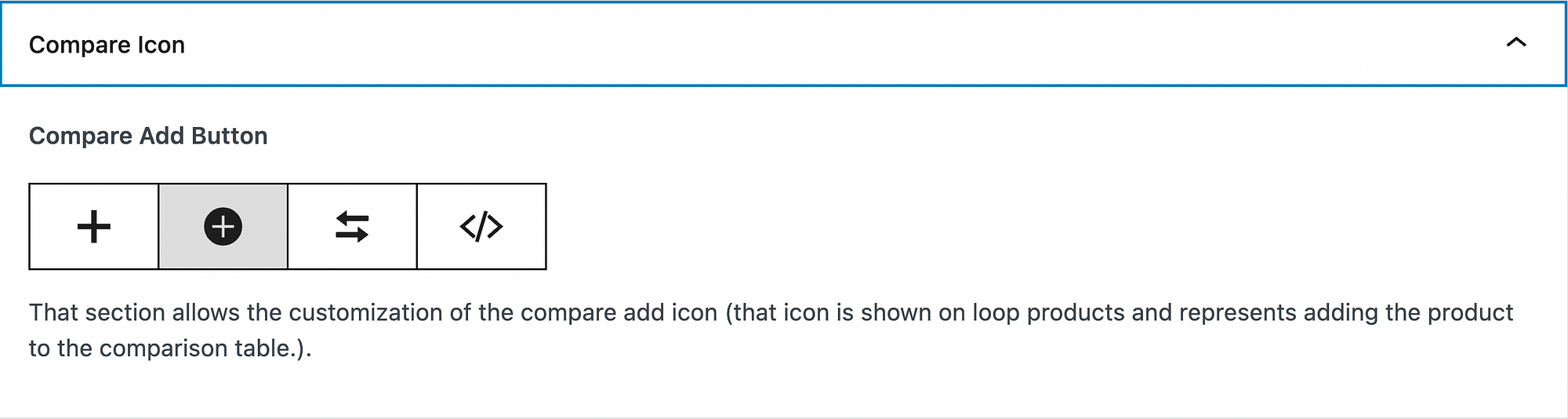 When you allow customers to compare products in WooCommerce, Sparks gives you several compare button options.