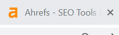 Ahrefs favicon example