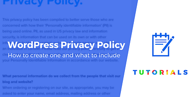 WordPress privacy policy