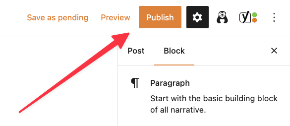 publish draft