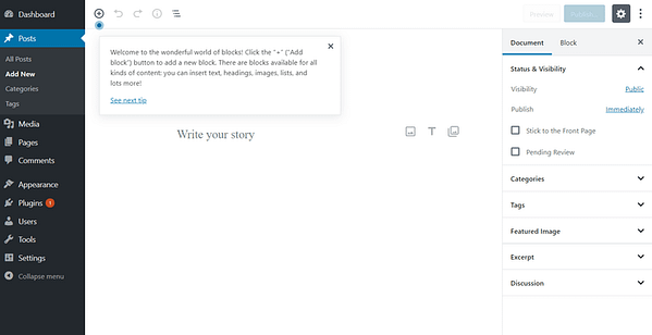 WordPress UI