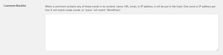 Create a WordPress Comment Blacklist and a Good Way to Stop Comment Spam