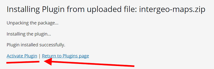 plugin install complete