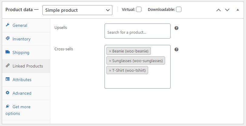 Adding cross-sells in WooCommerce