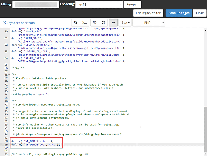 Comment réparer la base de données WordPress 3 activer le débogage dans le fichier wpconfig