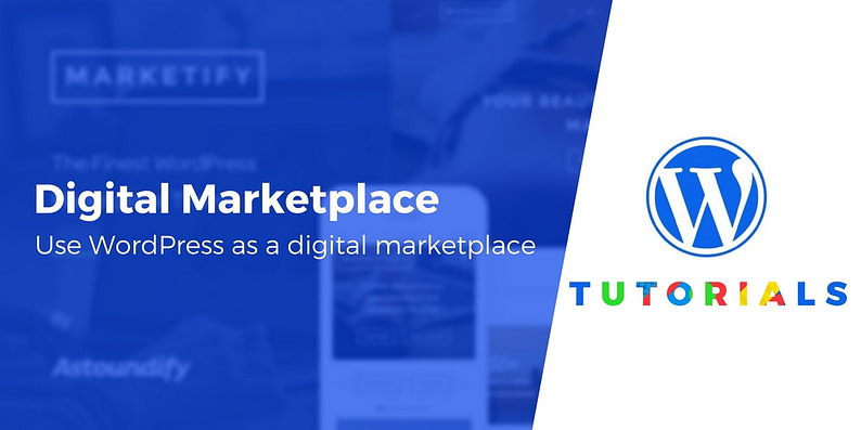 digital product marketplace on WordPress