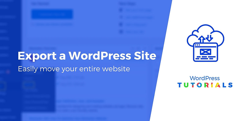 Export WordPress site
