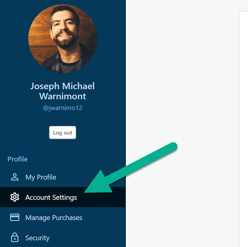 account settings