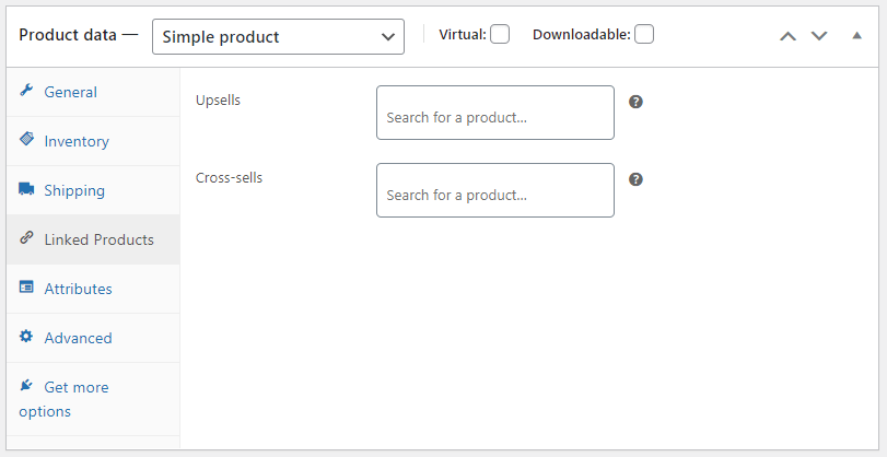 Product data box in WooCommerce