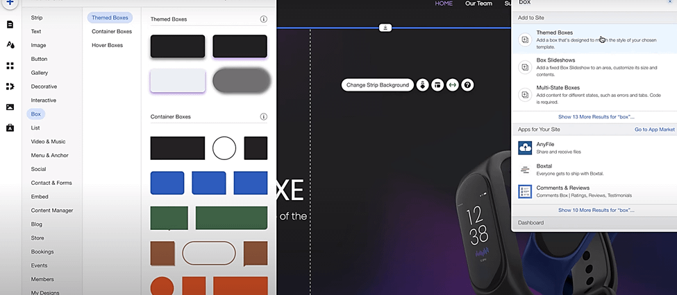 Wix site builder