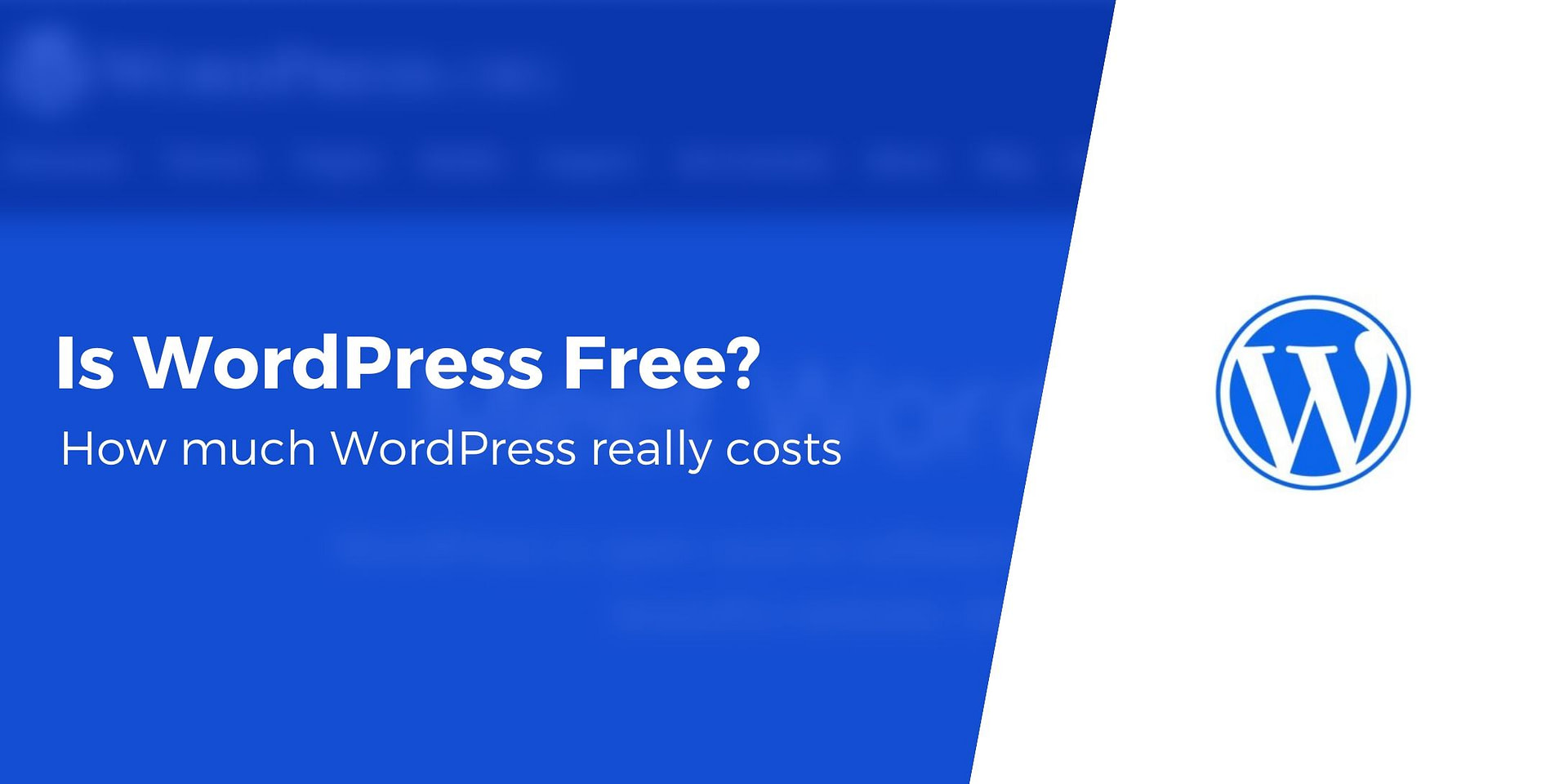 Is WordPress still free?
