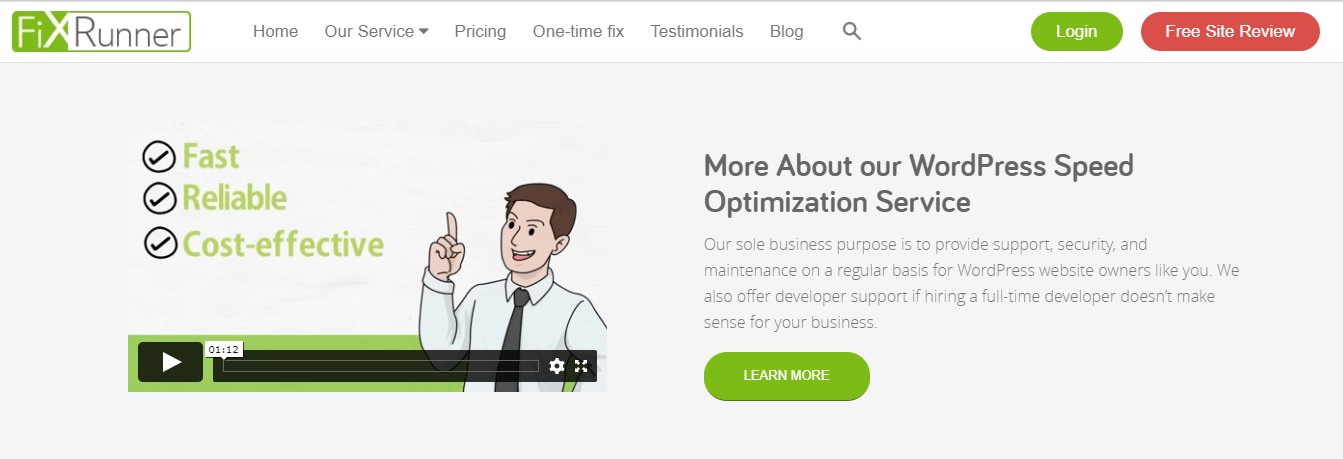 FixRunner home page