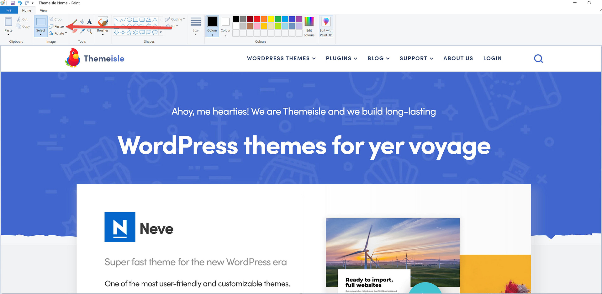 How to resize images on Windows with Paint