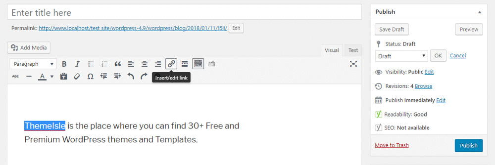 Inline Linking