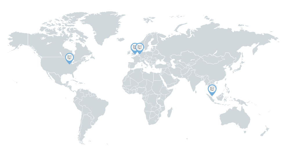 siteground servers map