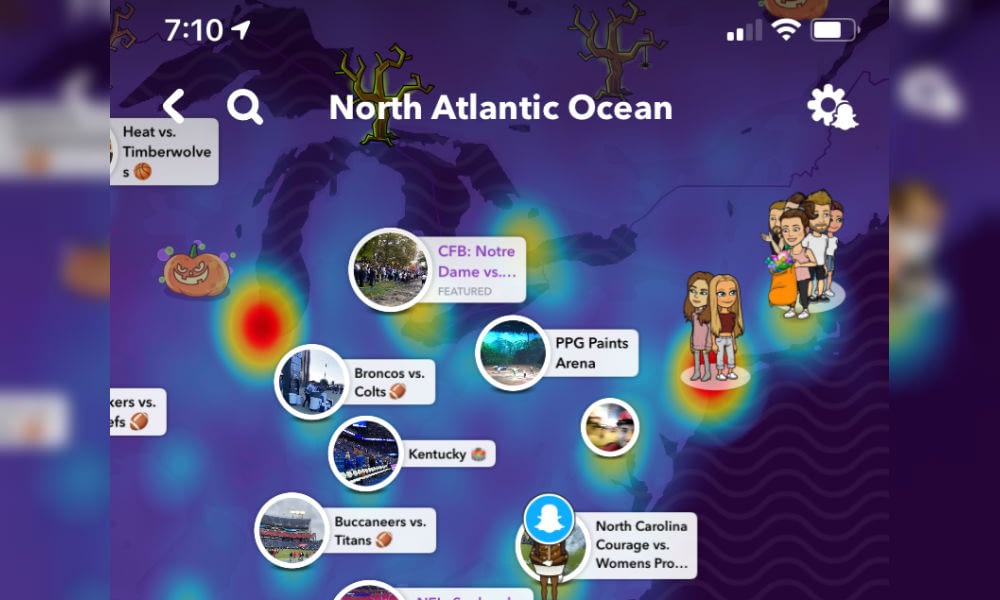 How to use geotags: Snap Map feature on Snapchat.