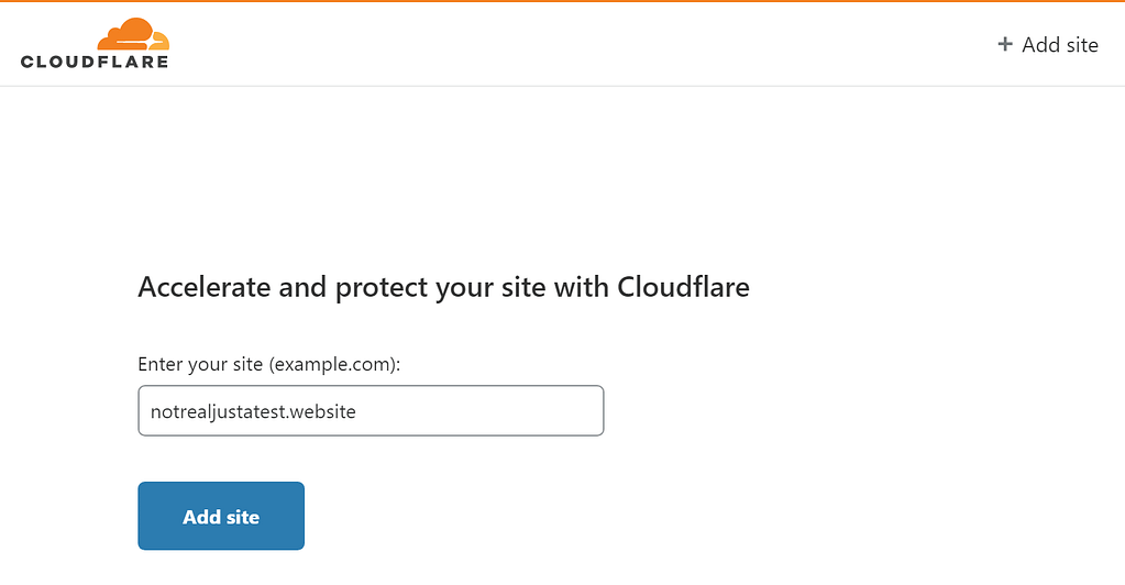 Ajouter le site WordPress à Cloudflare