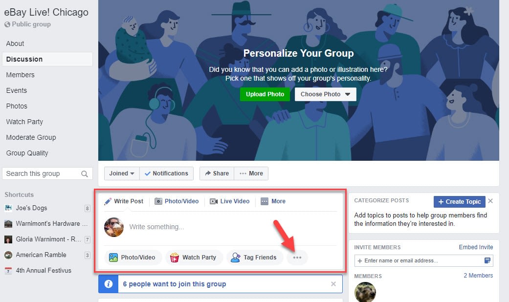 Facebook polls in groups 