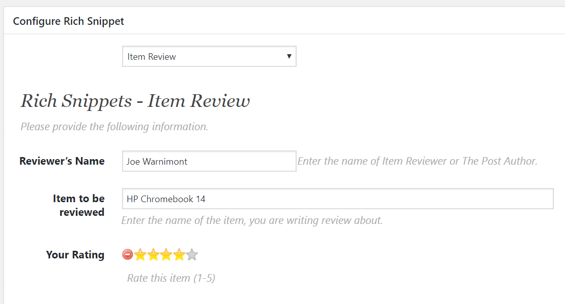 an item review