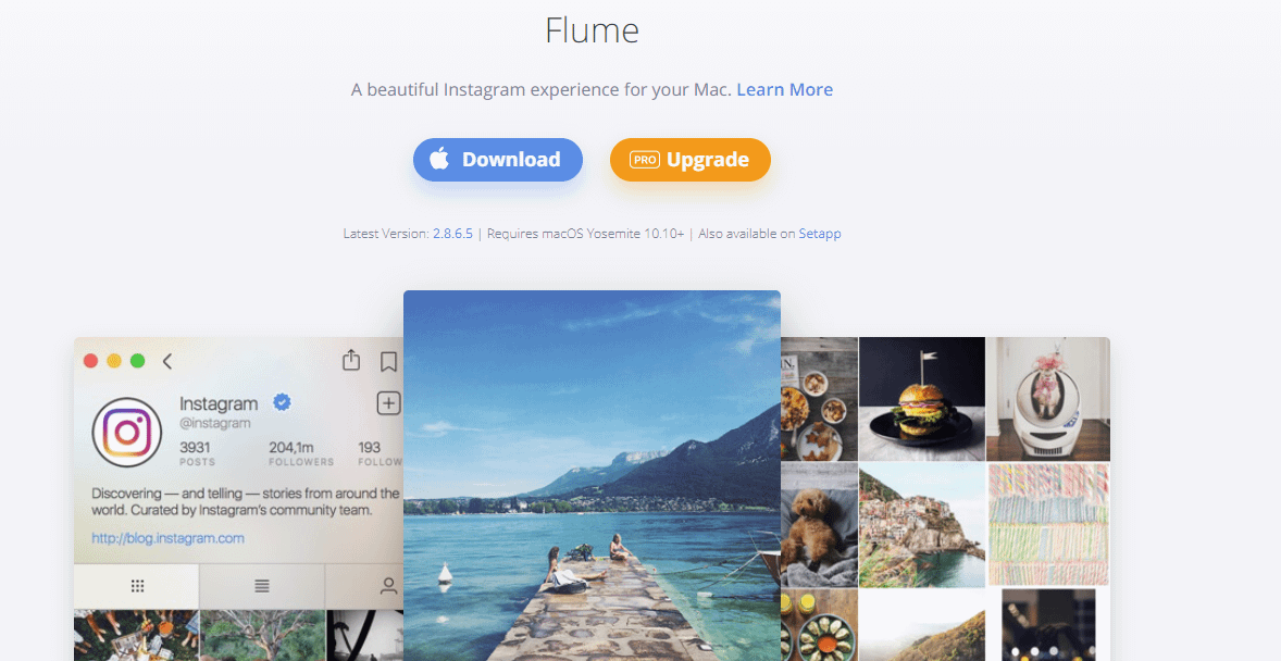 Flume Instagram app