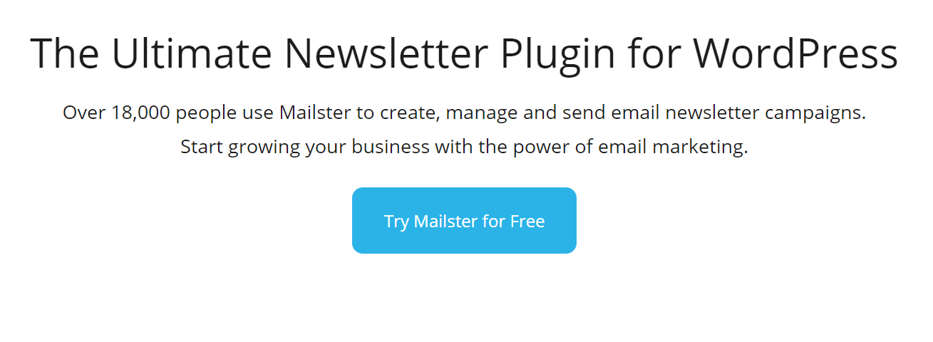 Mailster is one of the best WordPress email marketing plugins