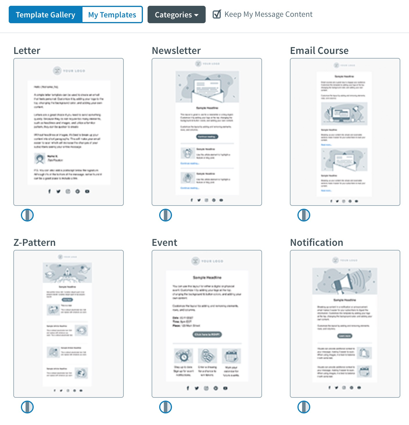 AWeber templates