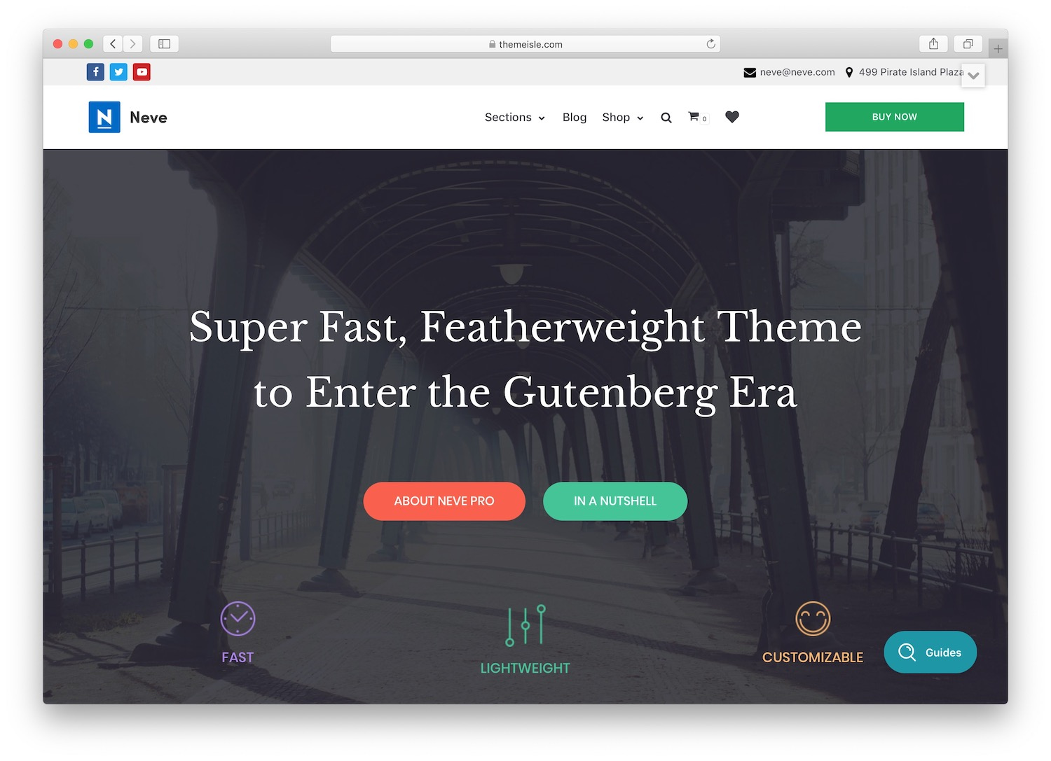 neve - a theme for news aggregator websites