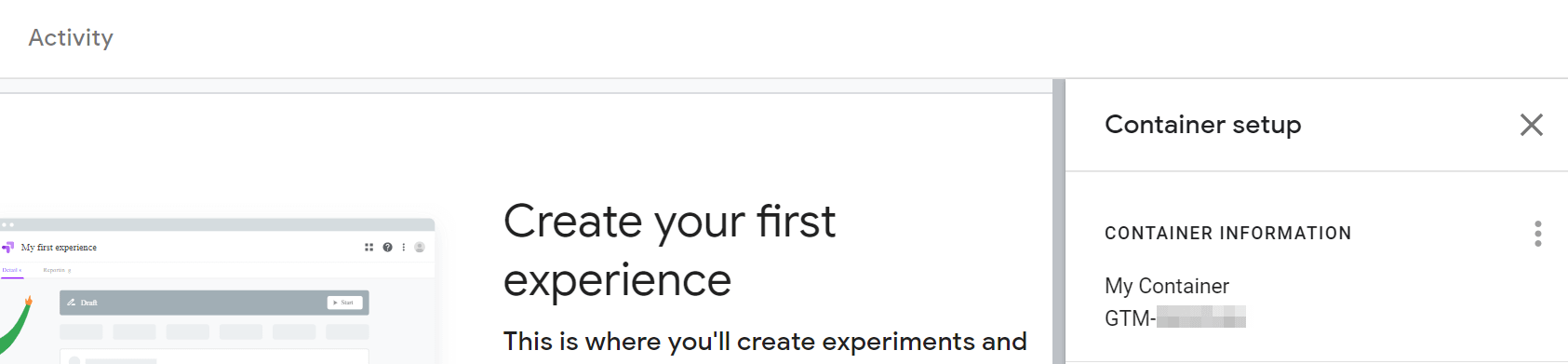 Your Optimize container ID.