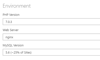 Configuring your site's environment.