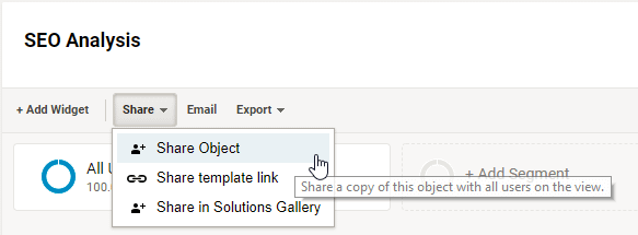 How to Share the Dashboard