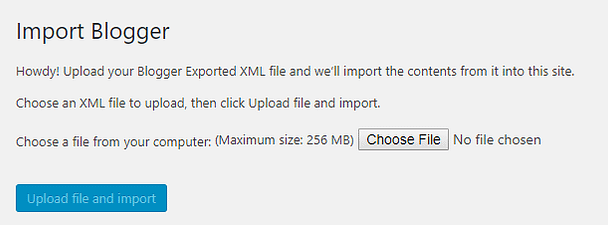 Uploading your import file.