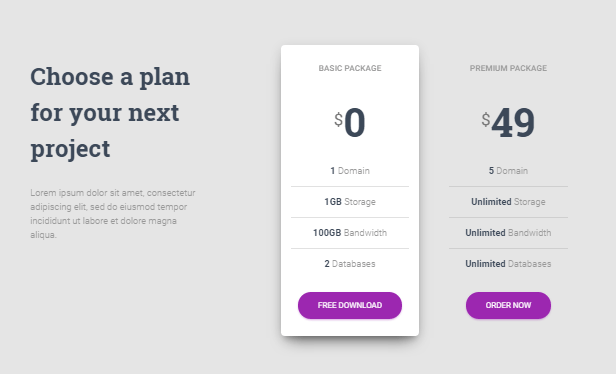 pricing