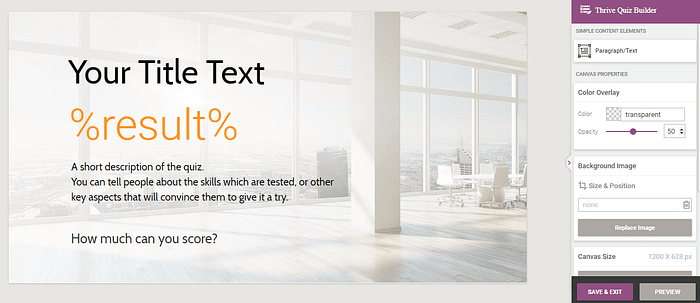 Customizing Your Quiz