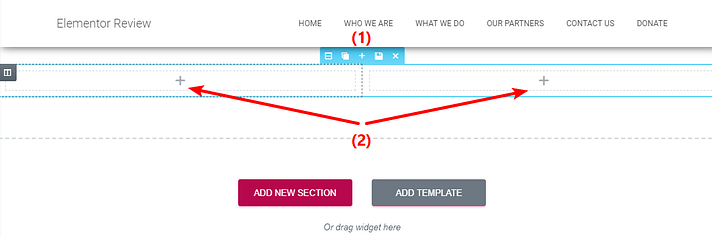 sections vs columns