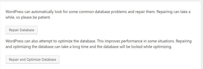 Repairing your database to fix the error establishing a database connection in WordPress