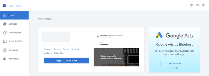 Bluehost vs Hostinger: Which Is the Best Host for Your Needs in 2020? 6 Bluehost vs Hostinger Dashbaord