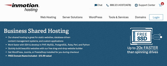 InMotion vs Bluehost Hosting Comparison: Which is Better in 2020? 3 InMotion vs Bluehost: InMotion hosting homepage