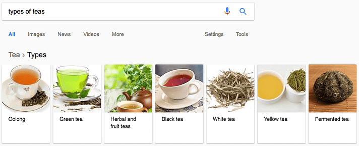 types of tea