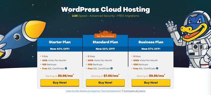 Bluehost vs hostgator: which provider is right for you? Still #1 14 HostGator's WordPress hosting pricing table vs Bluehost