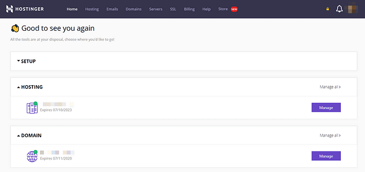 Bluehost vs Hostinger: Which Is the Best Host for Your Needs in 2020? 10 Hostinger Dashboard
