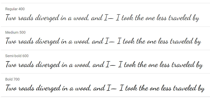 Dancing Script