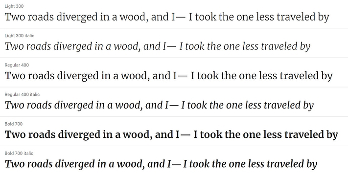Merriweather - best Google Fonts