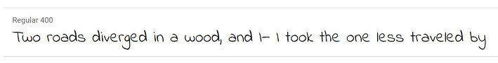 Indie Flower - best Google Fonts