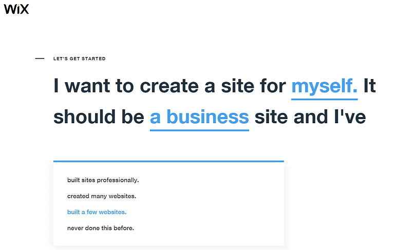 wix onboarding
